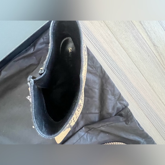 Saint Laurent snakeskin heel boots - Picture 9 of 10